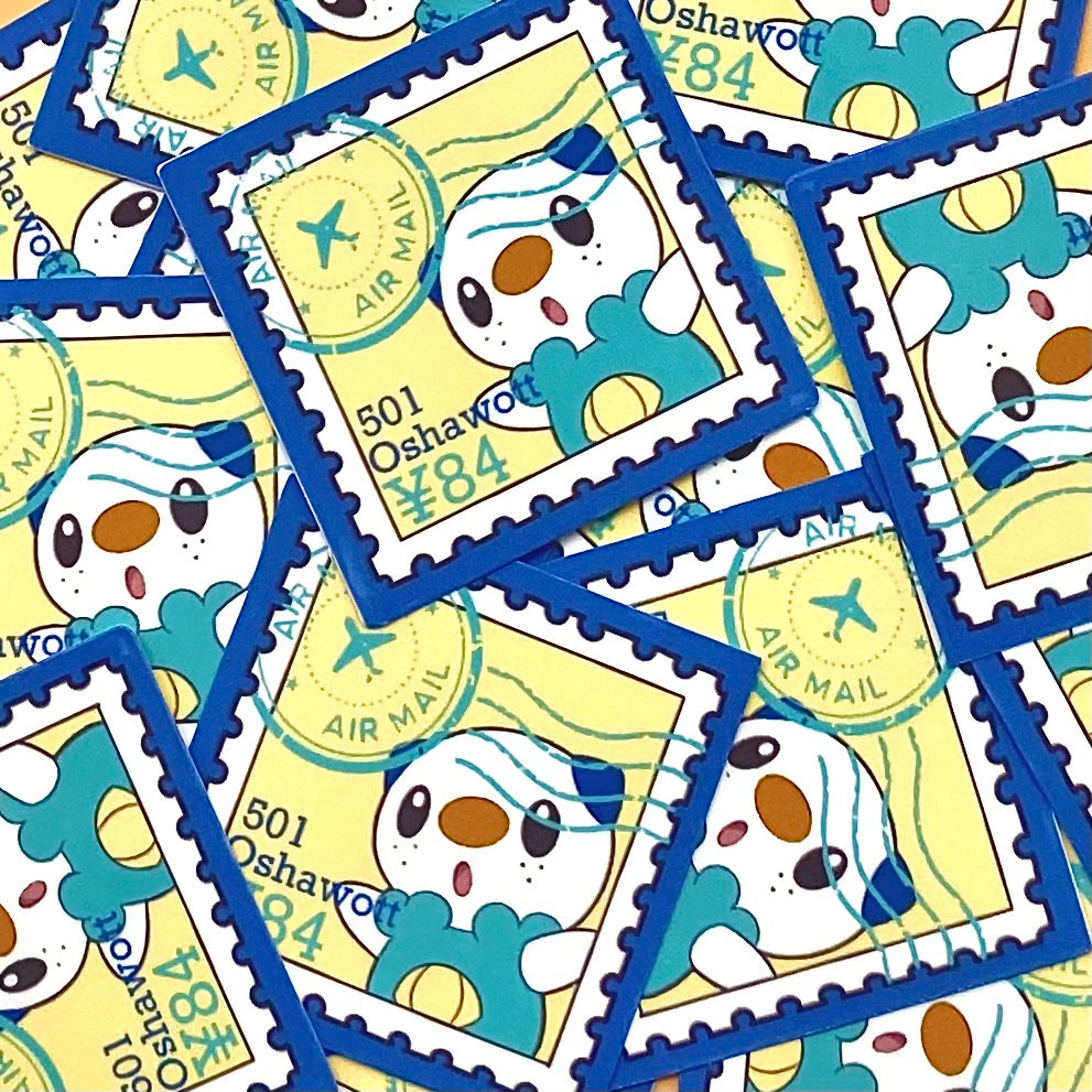 Water Type Stamps (Mockups) vinyl sticker (Pack of 9)