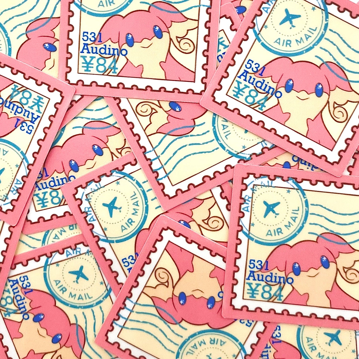Normal Type Stamps (Mockups) vinyl sticker (Pack of 9)