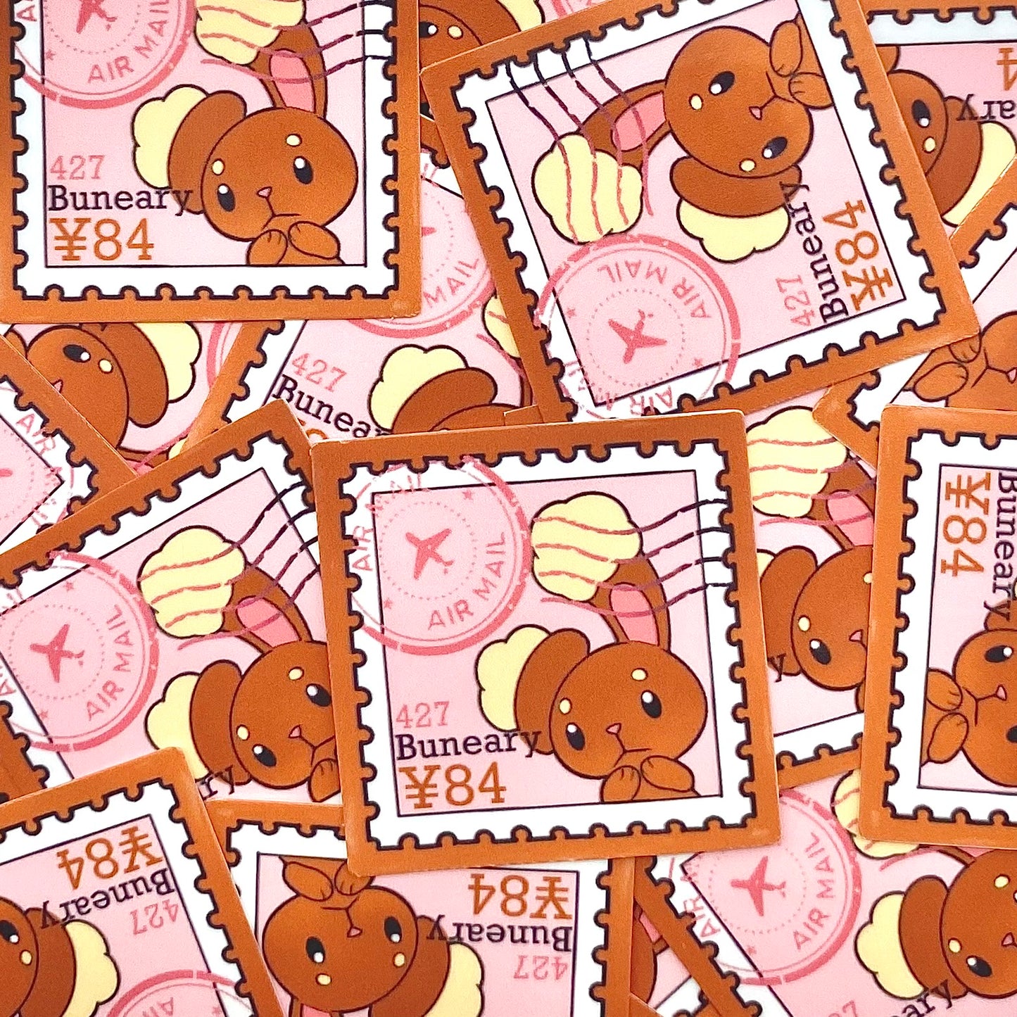 Normal Type Stamps (Mockups) vinyl sticker (Pack of 9)
