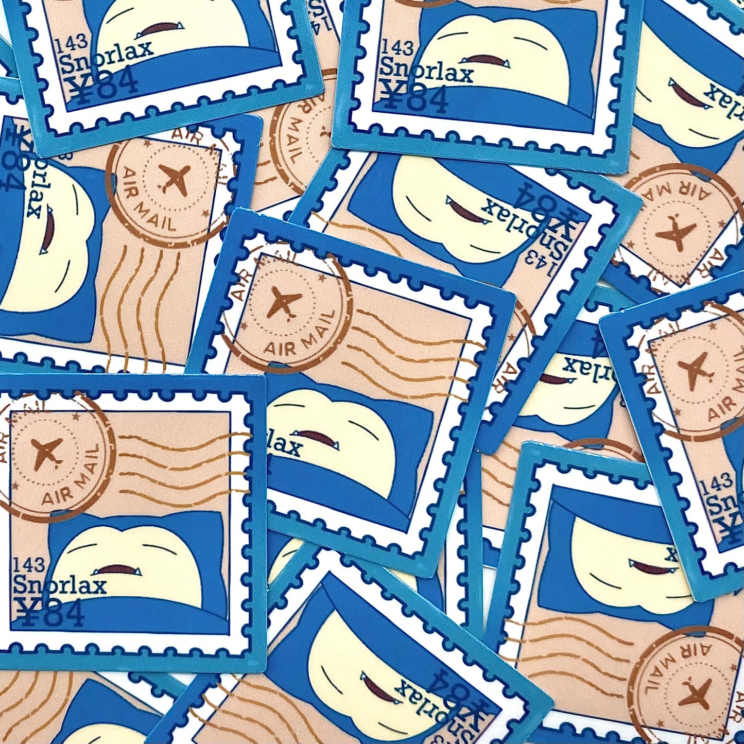 Normal Type Stamps (Mockups) vinyl sticker (Pack of 9)
