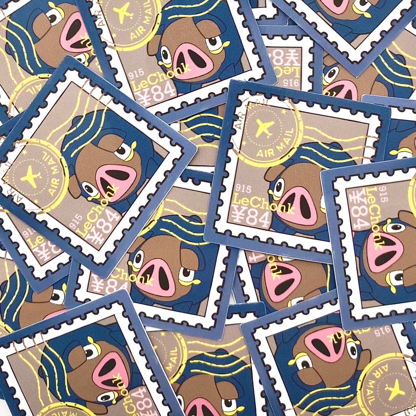 Normal Type Stamps (Mockups) vinyl sticker (Pack of 9)