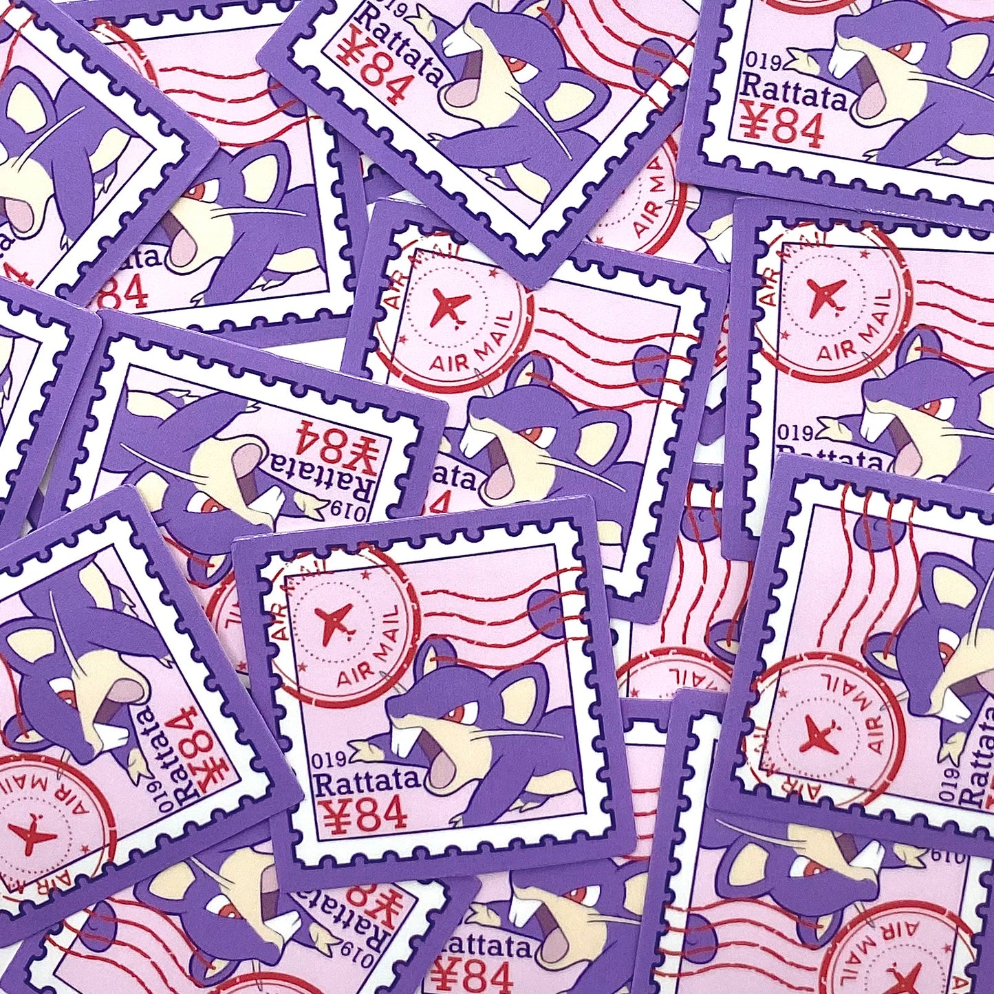Normal Type Stamps (Mockups) vinyl sticker (Pack of 9)