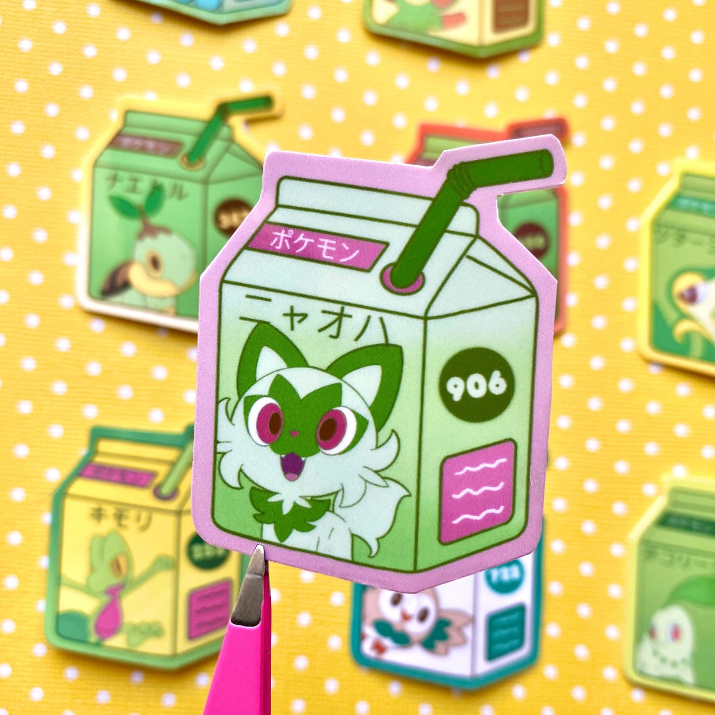 Grass Type Starters Juicebox Pack (Pack of 9)