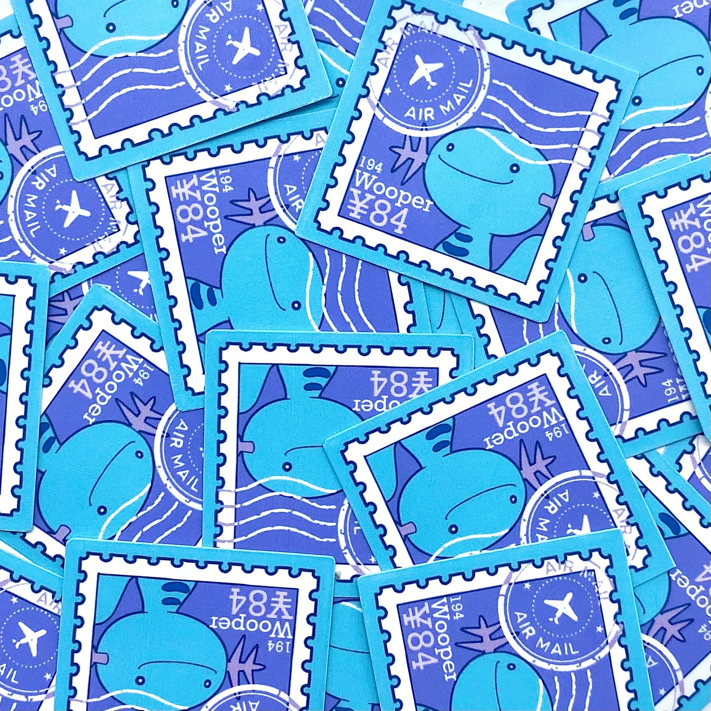 Water Type Vol.2 Stamps (Mockups) vinyl sticker (Pack of 9)