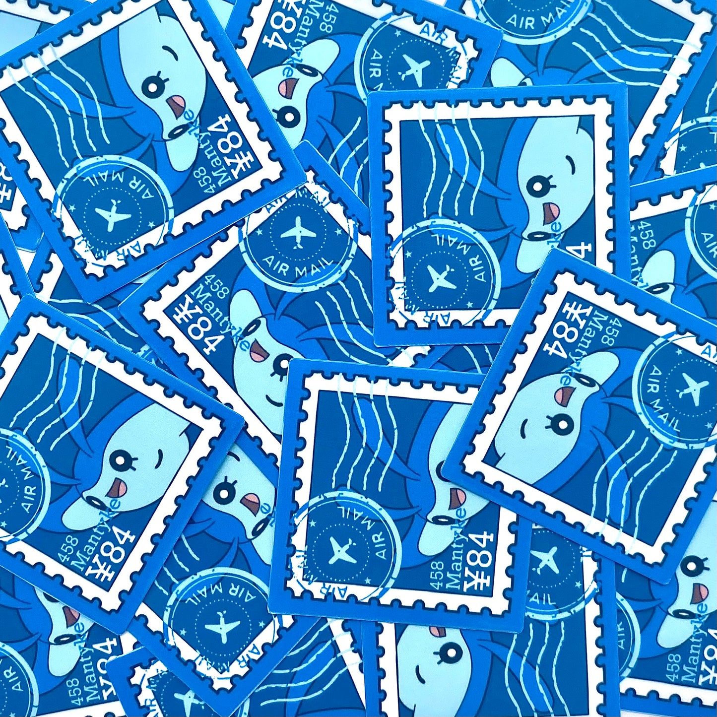 Water Type Vol.2 Stamps (Mockups) vinyl sticker (Pack of 9)