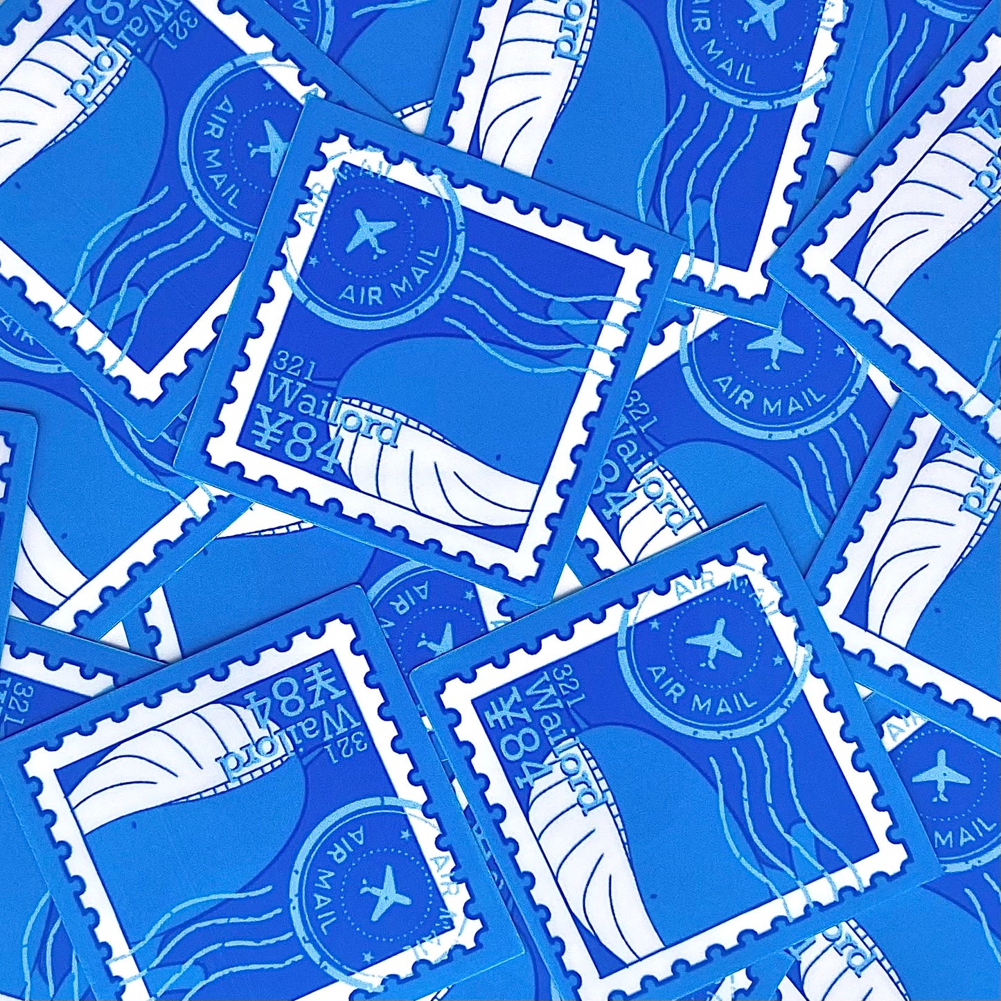 Water Type Vol.2 Stamps (Mockups) vinyl sticker (Pack of 9)