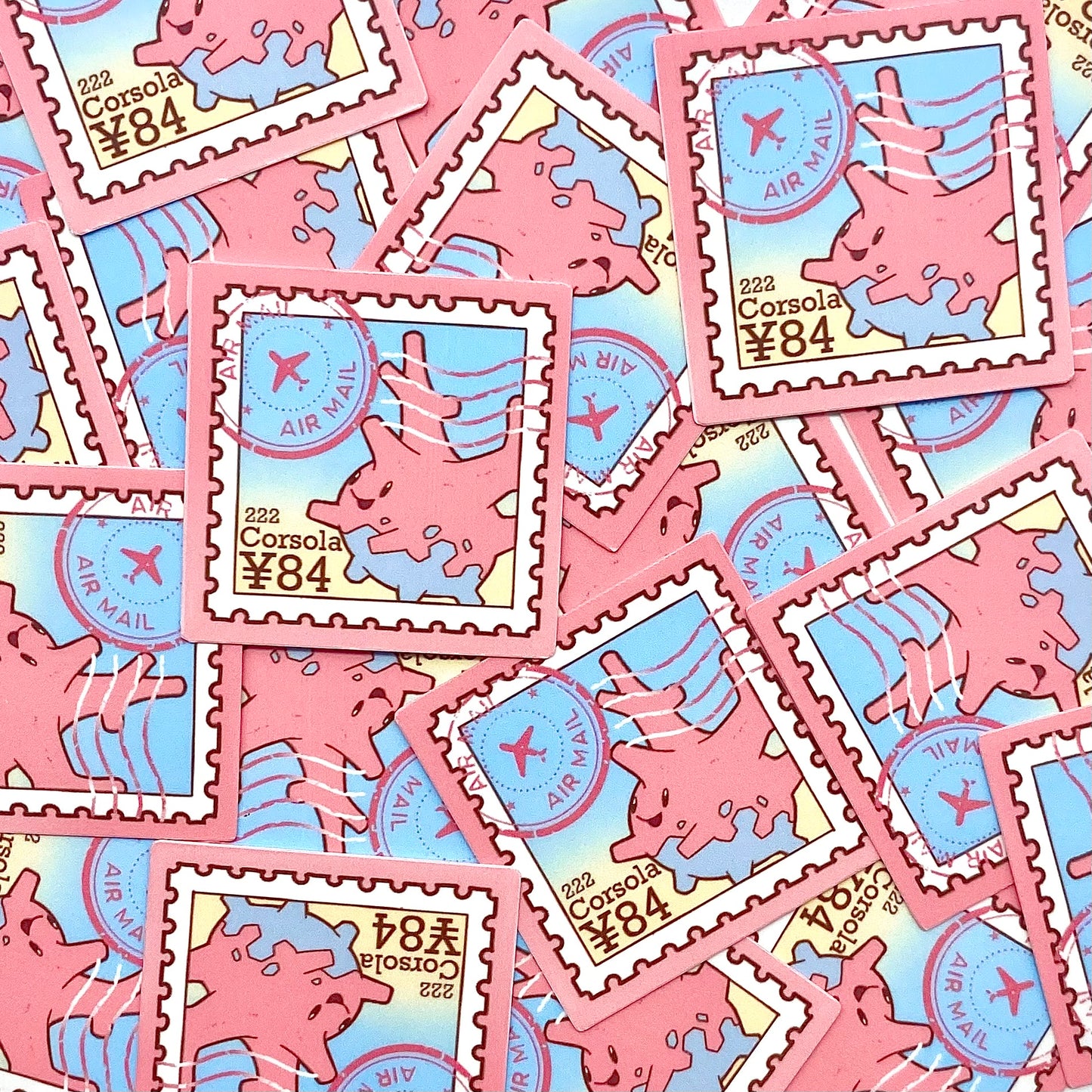 Water Type Vol.2 Stamps (Mockups) vinyl sticker (Pack of 9)