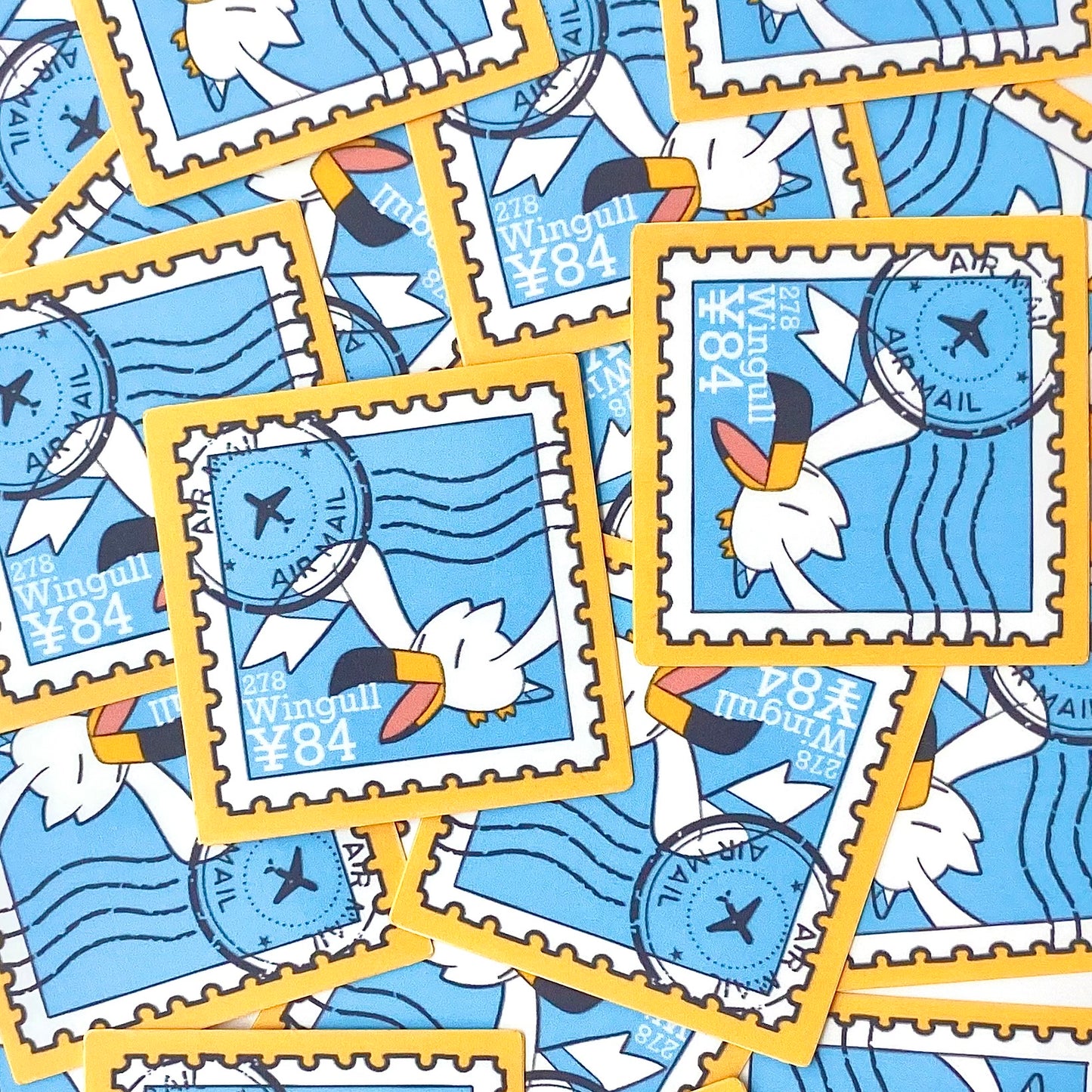 Water Type Vol.2 Stamps (Mockups) vinyl sticker (Pack of 9)