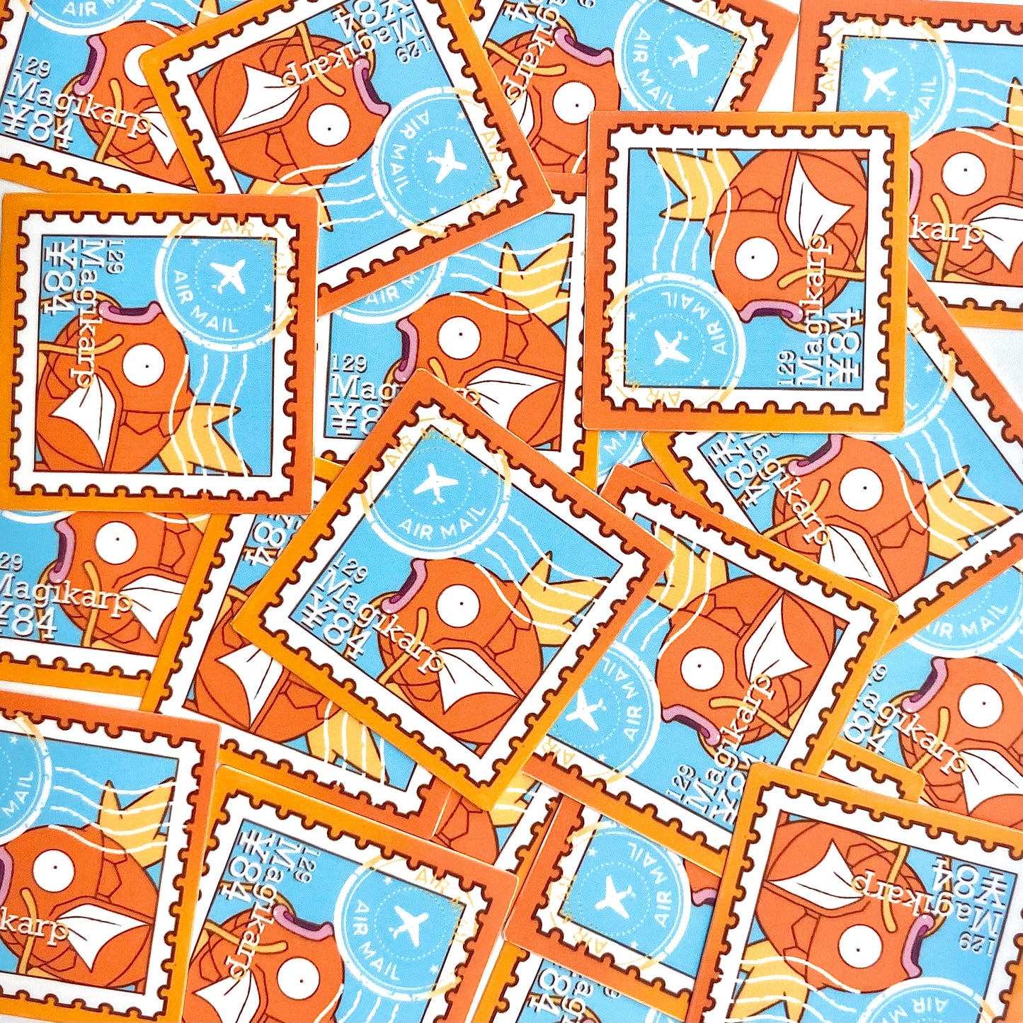 Water Type Vol.2 Stamps (Mockups) vinyl sticker (Pack of 9)