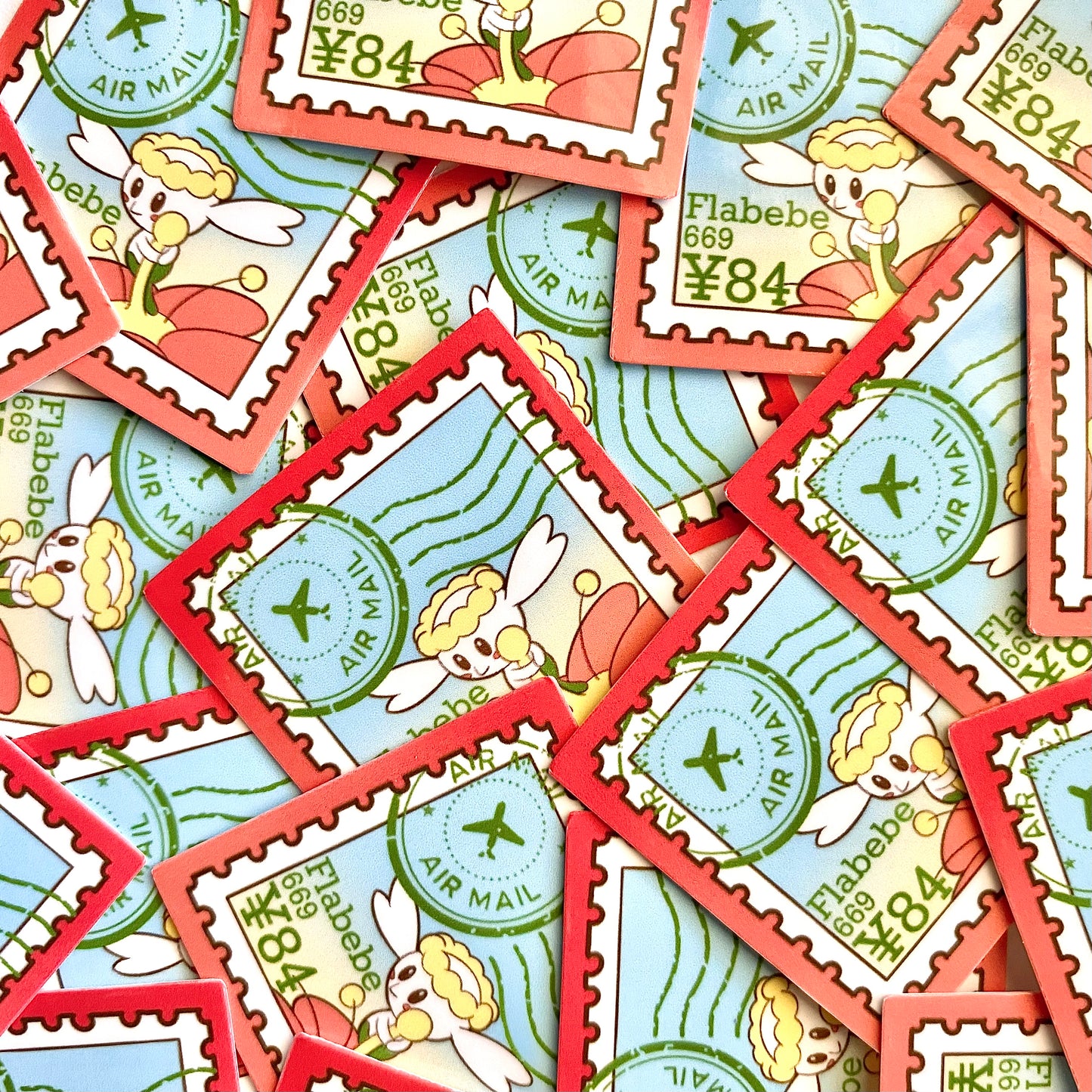 Fairy Type Stamps (Mockups) vinyl sticker (Pack of 9)