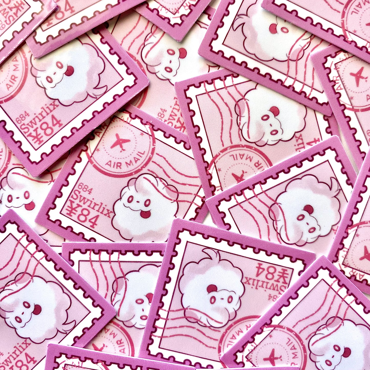 Fairy Type Stamps (Mockups) vinyl sticker (Pack of 9)