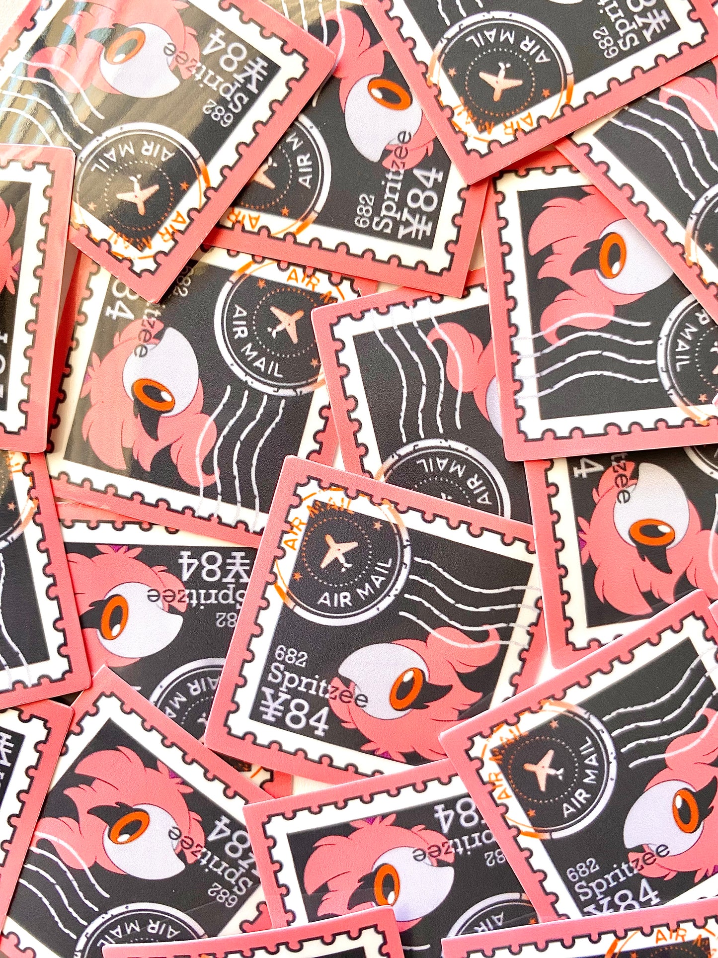 Fairy Type Stamps (Mockups) vinyl sticker (Pack of 9)