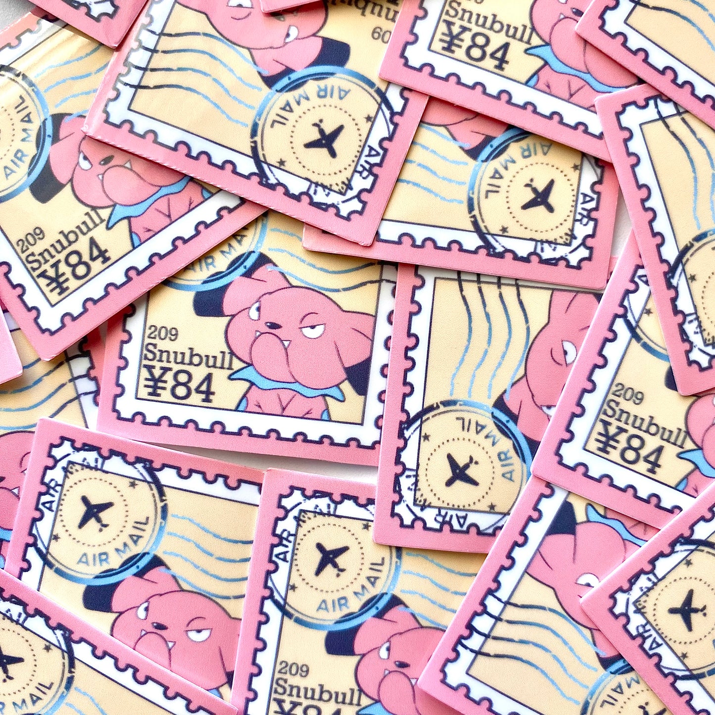 Fairy Type Stamps (Mockups) vinyl sticker (Pack of 9)