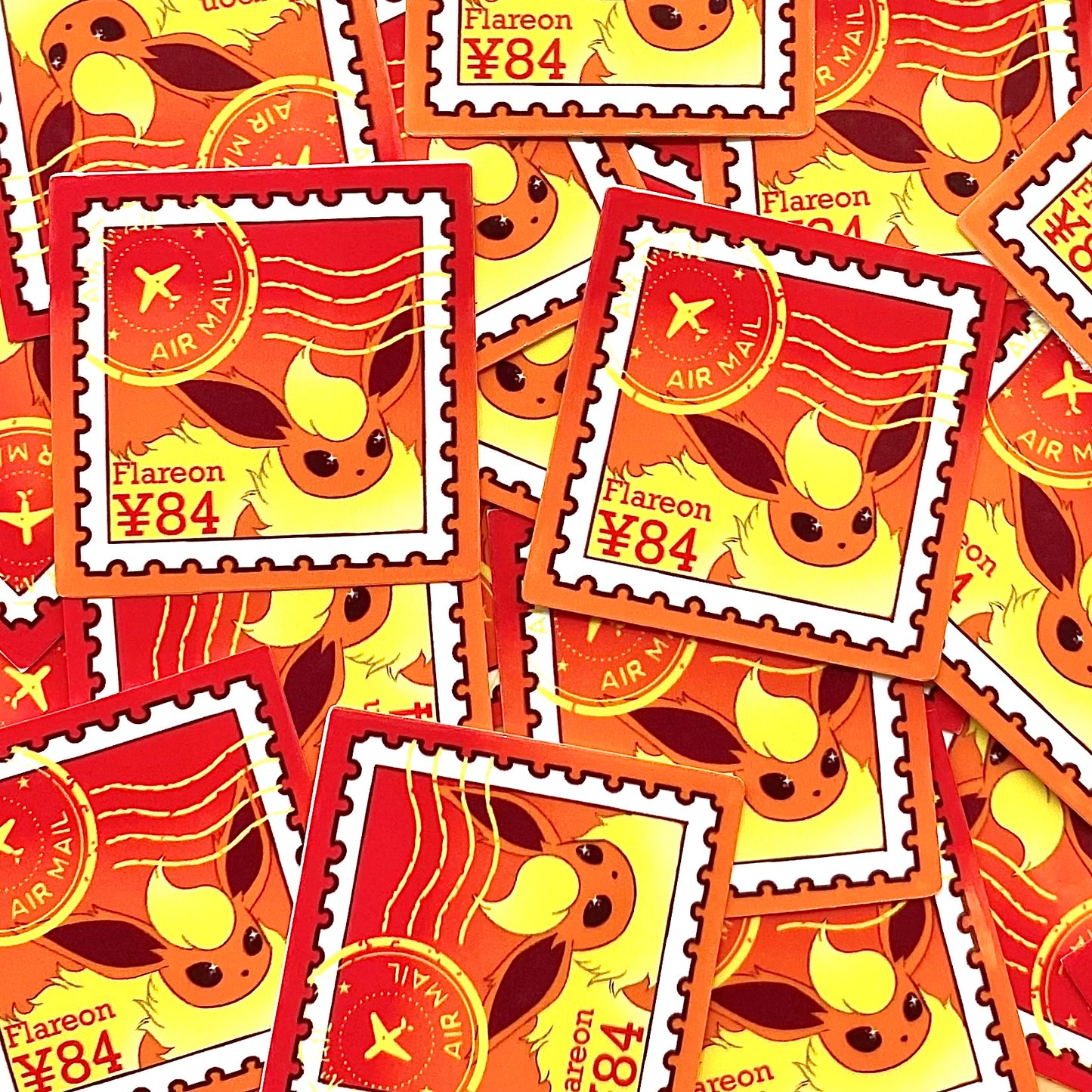 EV Type Stamps (Mockups) vinyl sticker (Pack of 9)