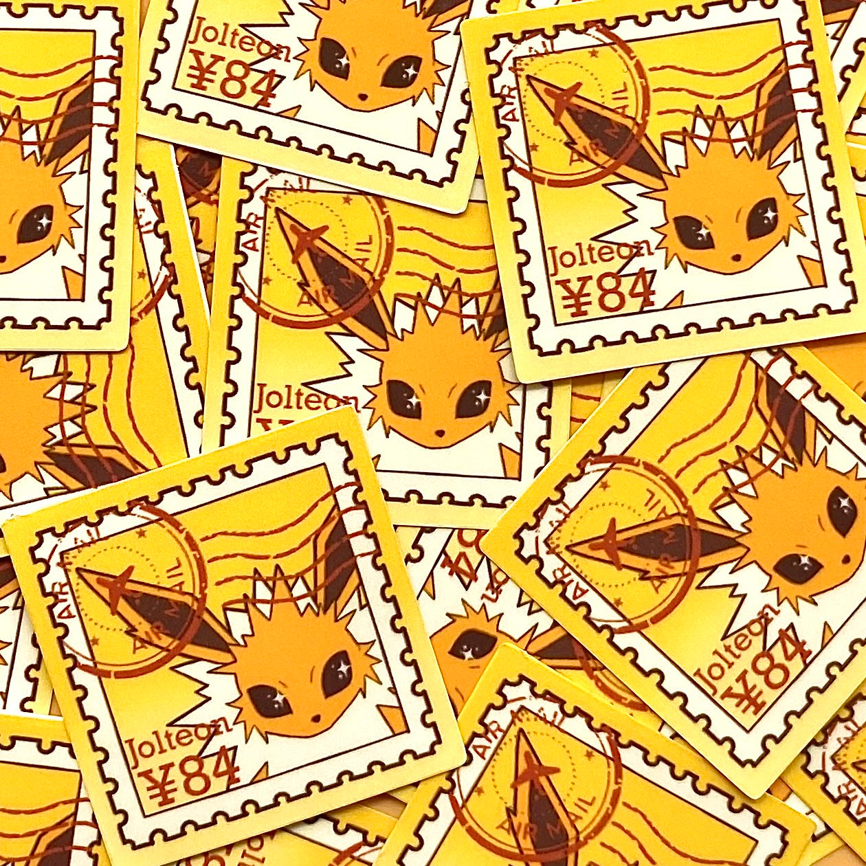 EV Type Stamps (Mockups) vinyl sticker (Pack of 9)