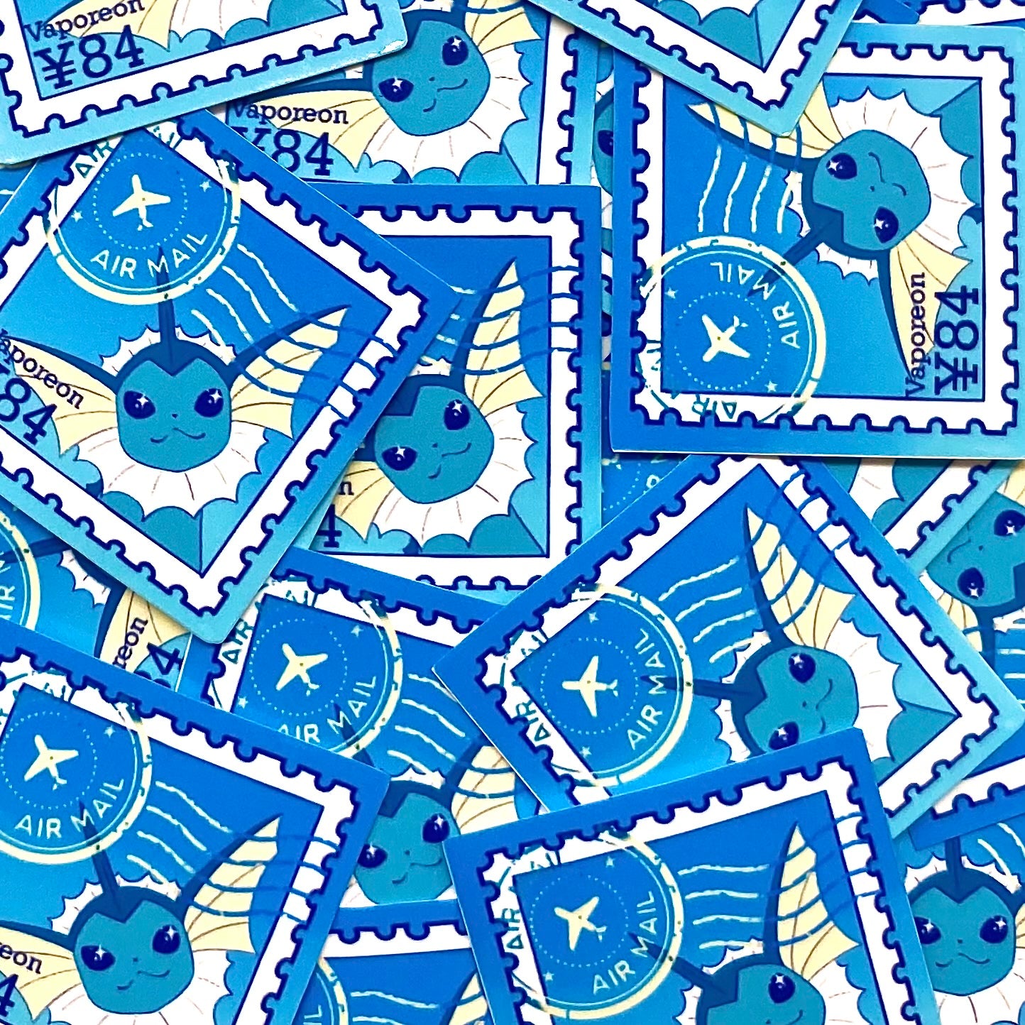 EV Type Stamps (Mockups) vinyl sticker (Pack of 9)