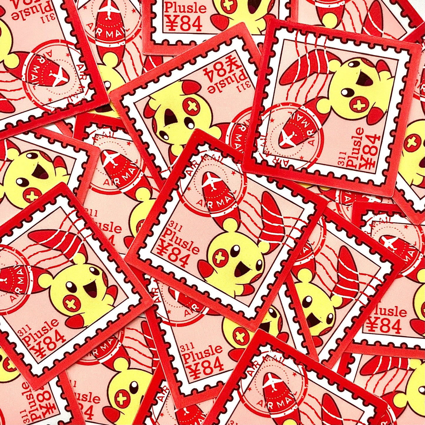 Electric Rats Stamps (Mockups) vinyl sticker (Pack of 9)