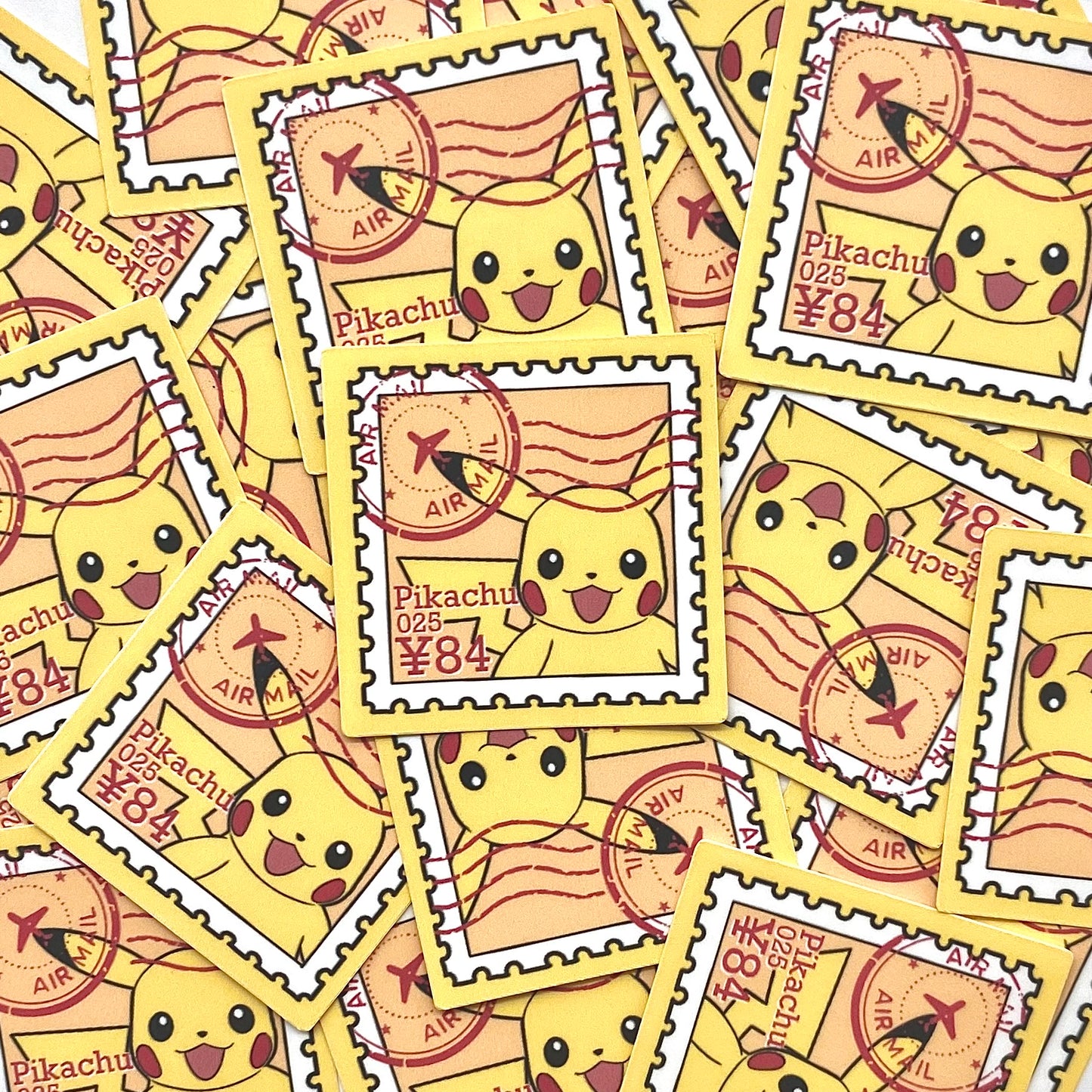 Electric Rats Stamps (Mockups) vinyl sticker (Pack of 9)
