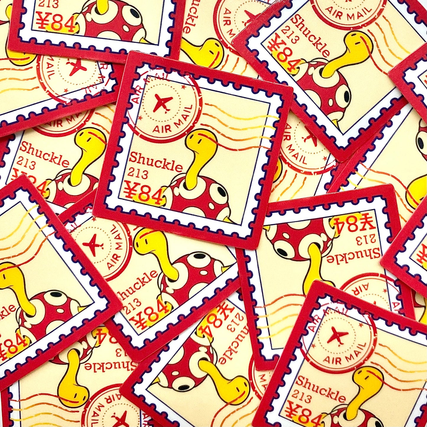 Bug Type Stamps (Mockups) vinyl sticker (Pack of 9)