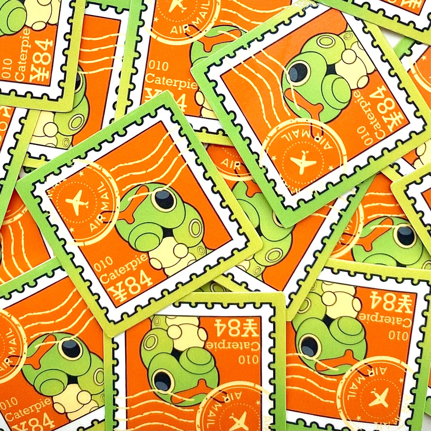 Bug Type Stamps (Mockups) vinyl sticker (Pack of 9)