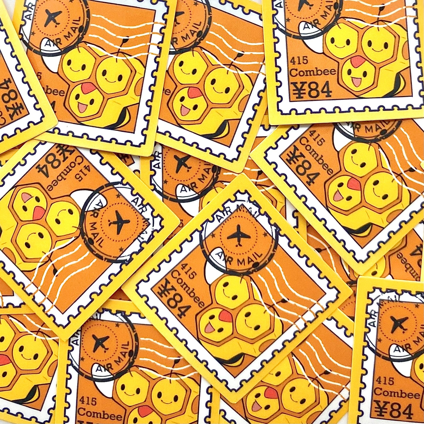 Bug Type Stamps (Mockups) vinyl sticker (Pack of 9)