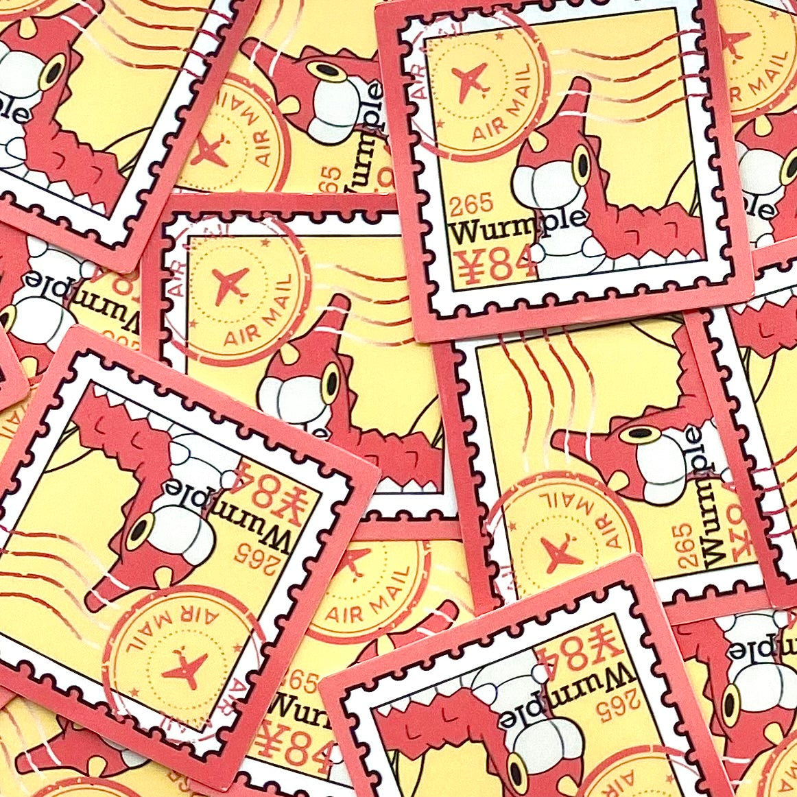 Bug Type Stamps (Mockups) vinyl sticker (Pack of 9)