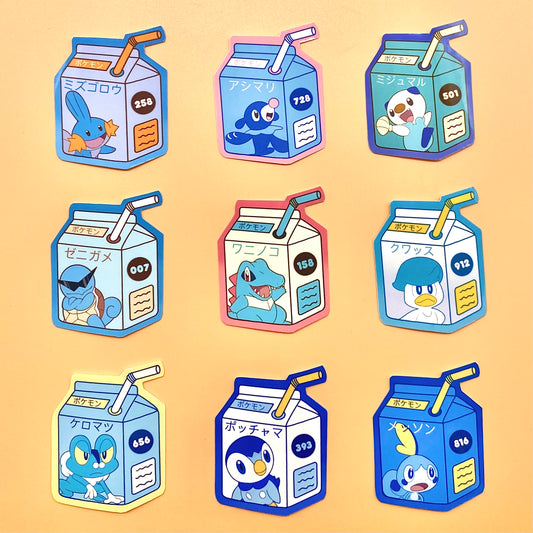 Water Type  Starters Juicebox Pack (set of 9)