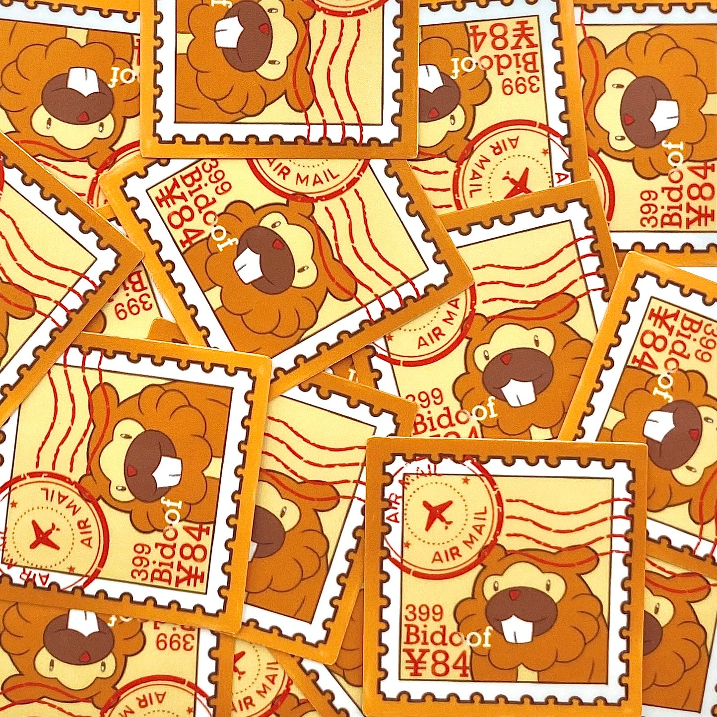 Normal Type Stamps (Mockups) vinyl sticker (Pack of 9)