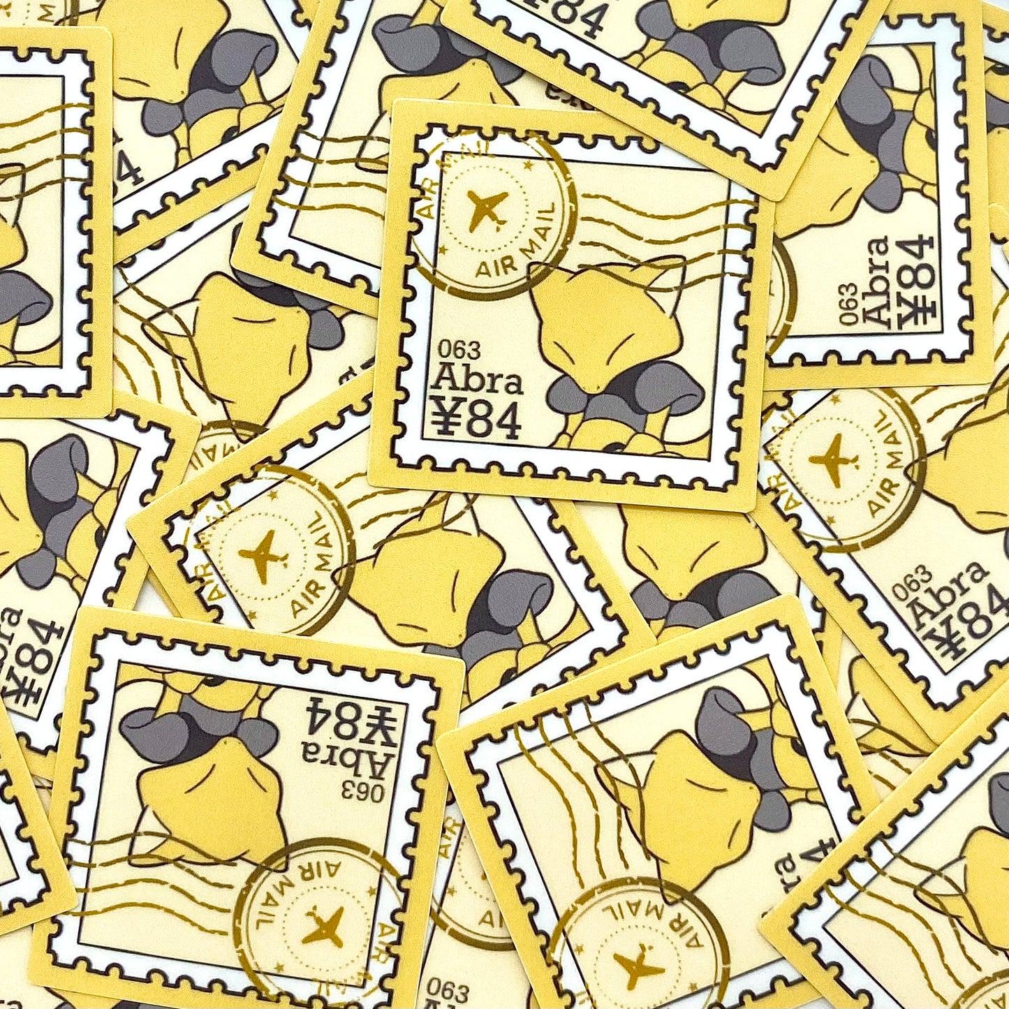 Psychic Stamps (Mockups) vinyl sticker (Pack of 9)