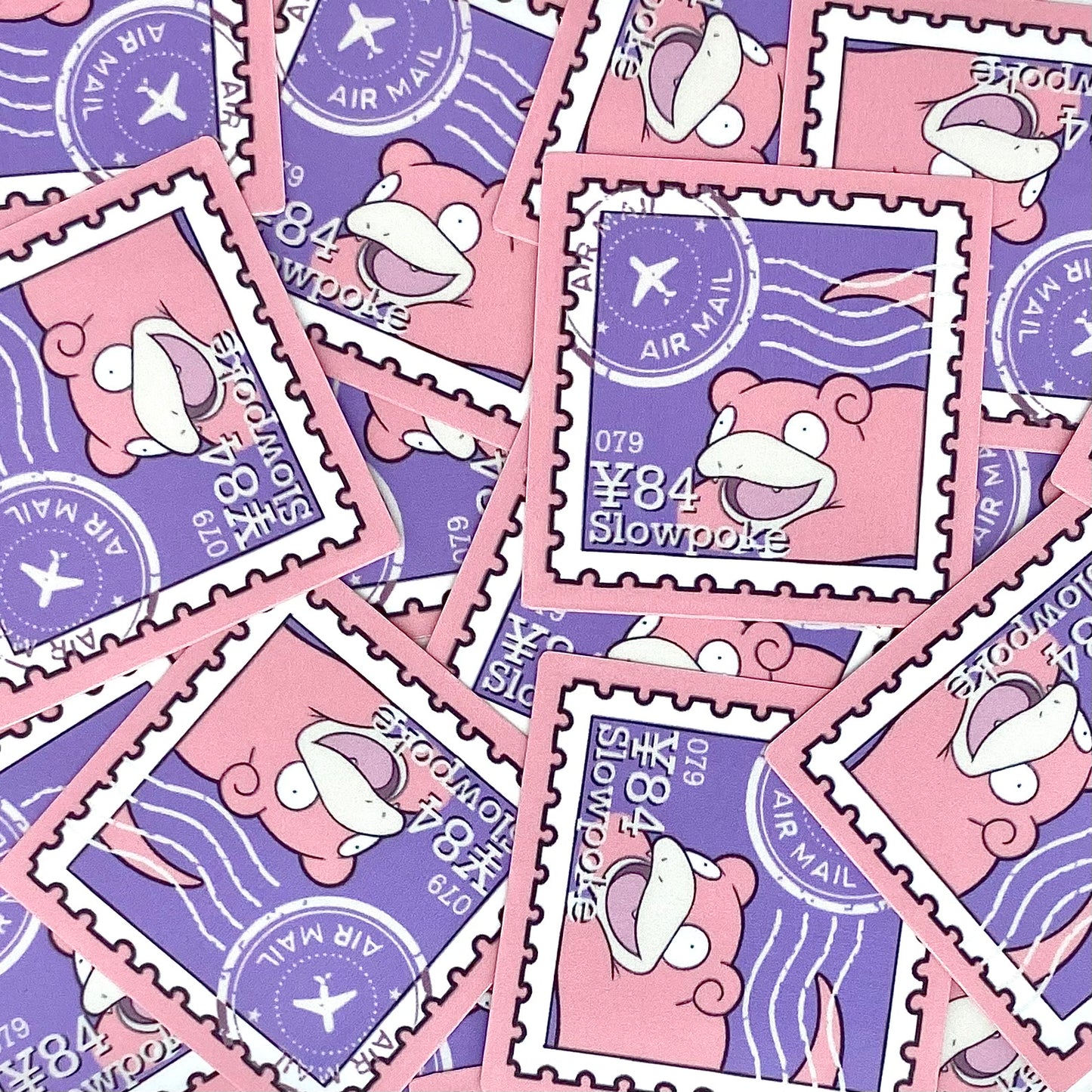 Psychic Stamps (Mockups) vinyl sticker (Pack of 9)
