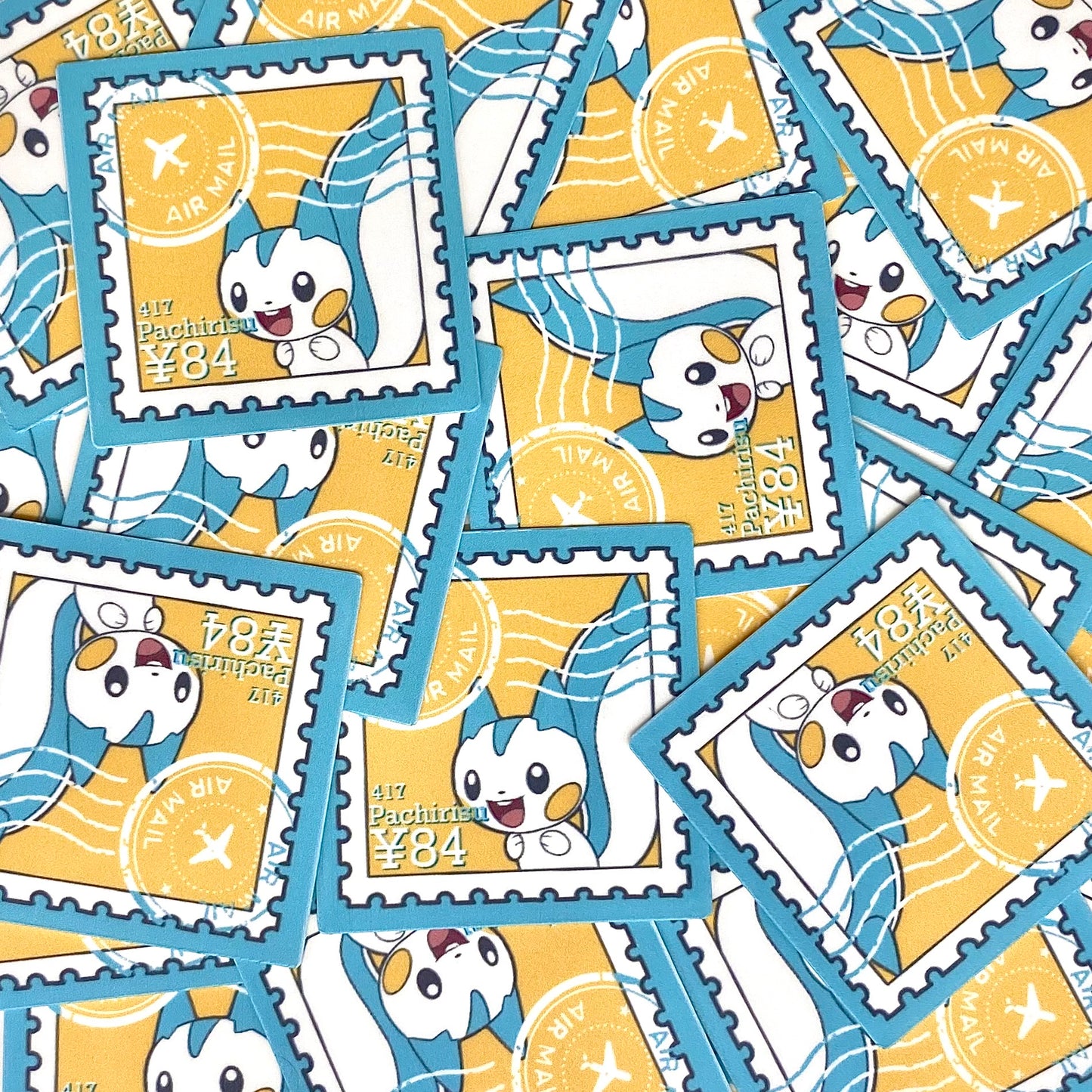 Electric Rats Stamps (Mockups) vinyl sticker (Pack of 9)
