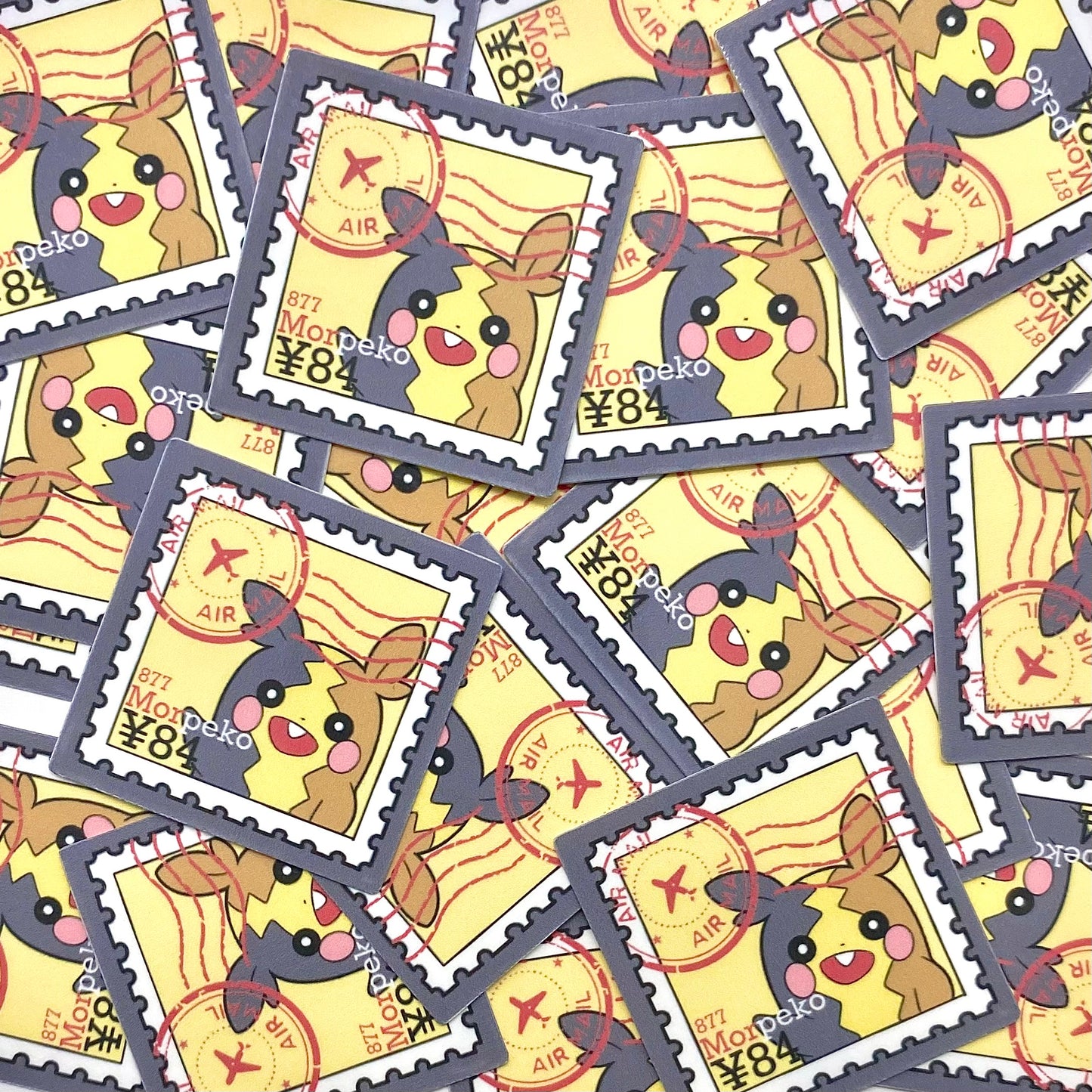Electric Rats Stamps (Mockups) vinyl sticker (Pack of 9)