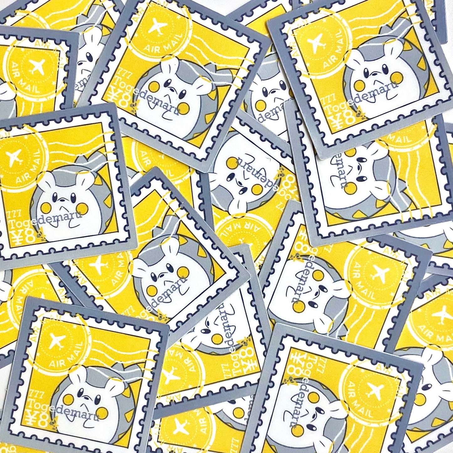 Electric Rats Stamps (Mockups) vinyl sticker (Pack of 9)