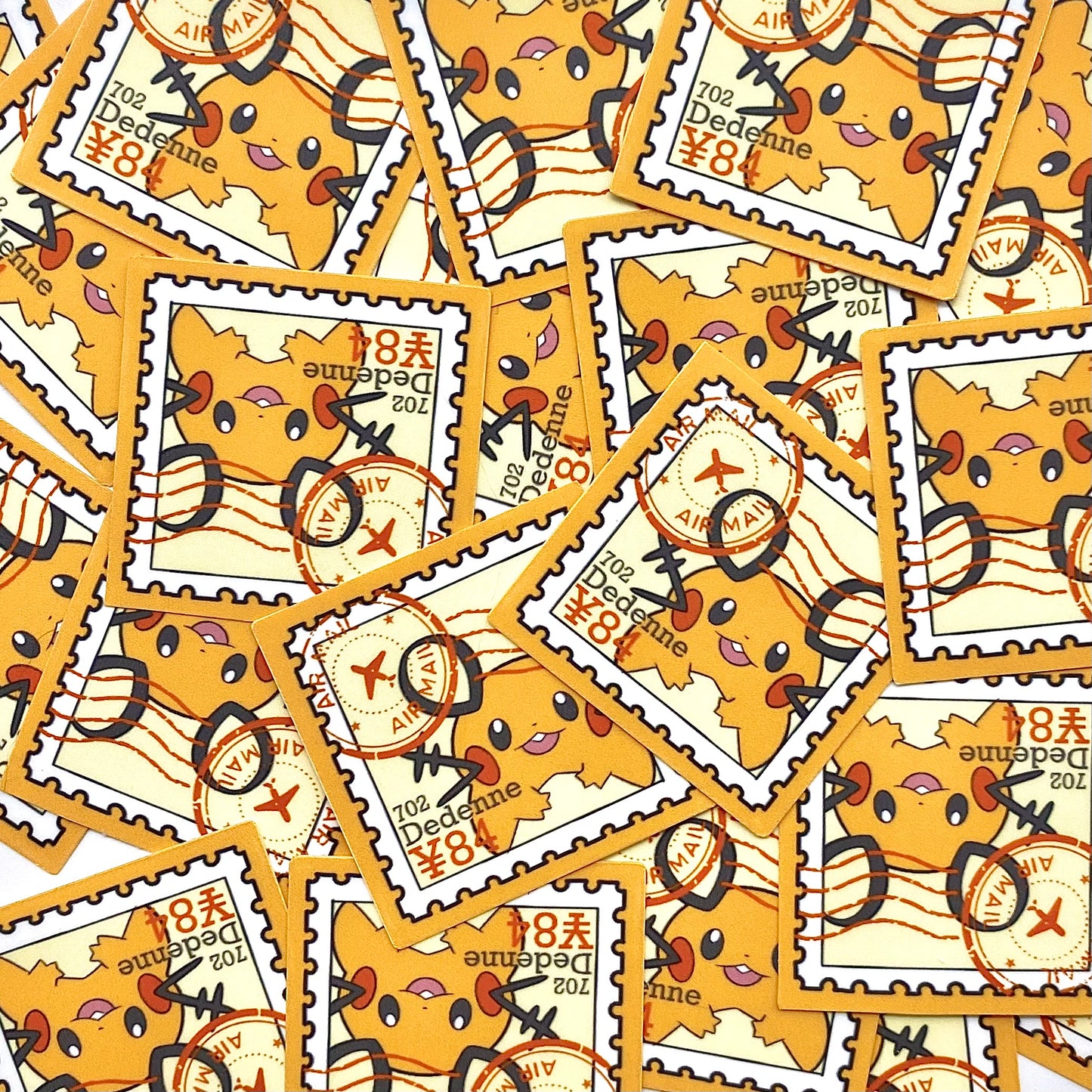 Electric Rats Stamps (Mockups) vinyl sticker (Pack of 9)