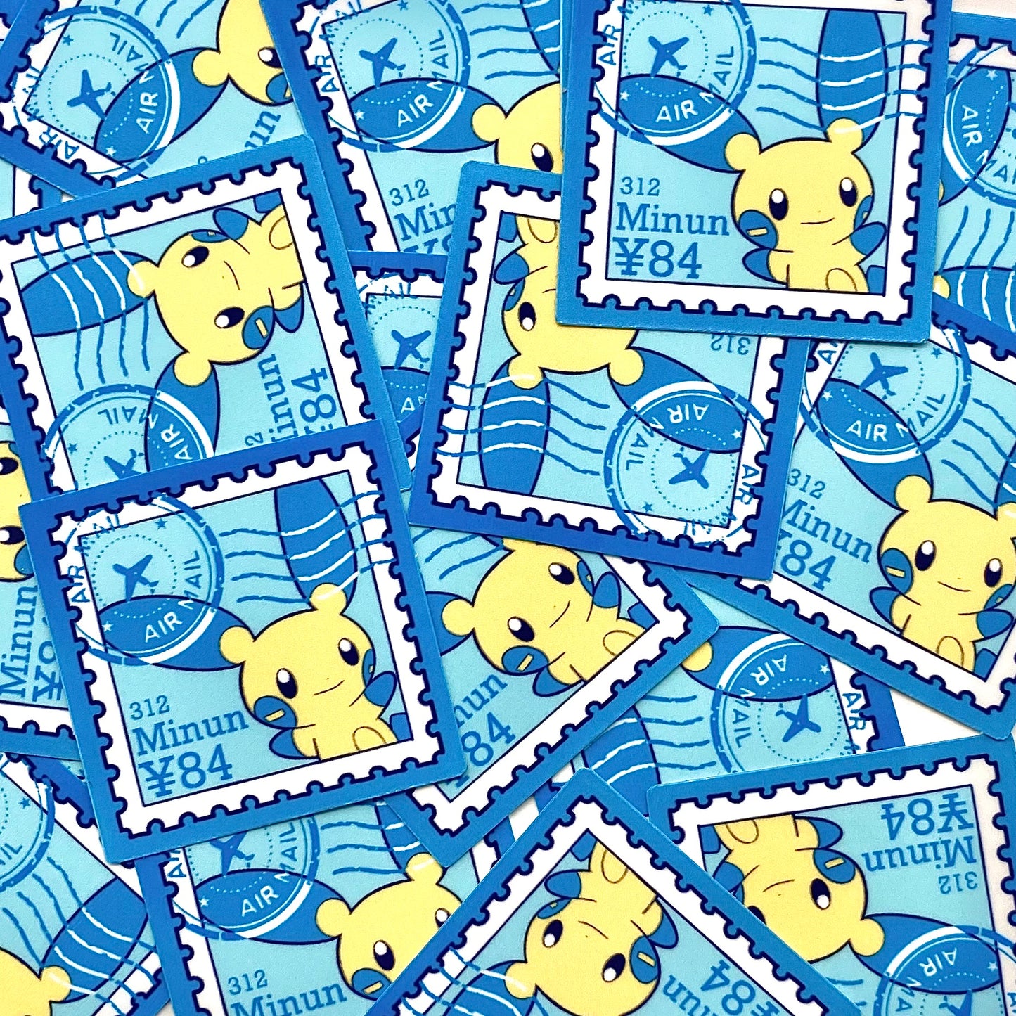 Electric Rats Stamps (Mockups) vinyl sticker (Pack of 9)